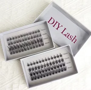 Customized Segmented Eyelashes Cluster Mixed Sizes 8-16mm Diy Lash Extensions Private Label Cluster Lash Kit