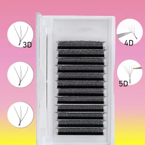 Customized W 3D Clover Four Leaf Clover Five Leaf Clover Lash Private Label Eyelashes Fluffy W 3D 4D 5D Lashes