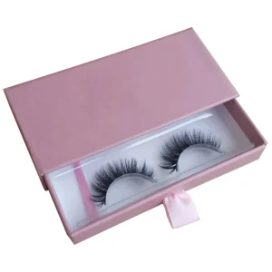 Customized Waterproof High End Rigid Magnetic Eyelash Cosmetic Hairpiece Pull Out Gift Box with Sponge Liner
