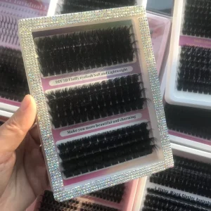 Cute Girl Style Precut Lash Ribbon Lashes DIY Cluster Type Soft Curly Synthetic For Daily Dating & Commute Use