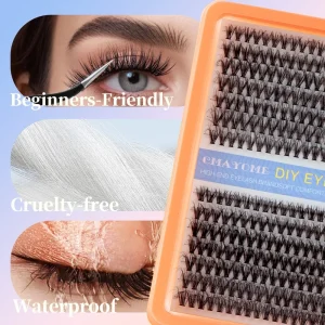 D Curling Single Cluster False Eyelashes 10-20mm DIY Fluffy Segmented Natural False Eyelashes
