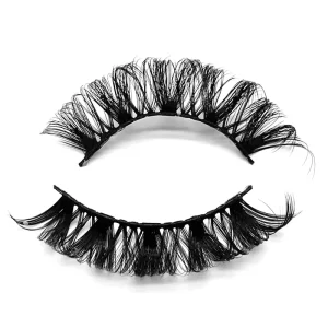 D D Curl Russian Strip Premium Silk False Eyelashes Handmade 20mm Length Thick Fiber Eyelashes Box Model Vendor