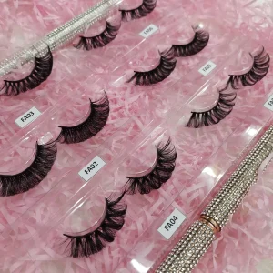 D DD Curl Wink Winged Eyelash Extensions Natural Long Eyelashes Faux Mink Russian Deep Curl Strip Lashes