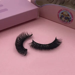 DC12 Winged Fake Eyelash Extensions d Curl Strip Luxury Eyelash Packaging Box case Russian Strip Eyelashes