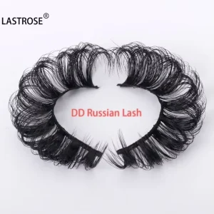 DD Curl Russian Full Strip Eyelashes Faux Mink Lashes Popular Style 15mm 20mm 25mm Russian Volume Private Label Eyelashes