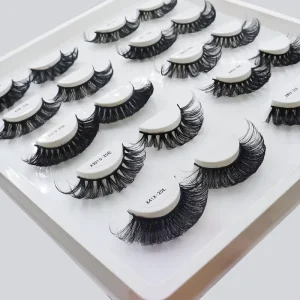DD Curl Russian Strip Faux Mink Lashes 18mm 20mm 25mm Russian Volume Strip Eyelashes
