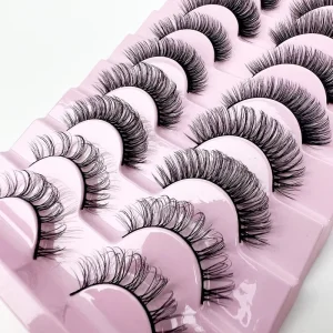DD Strip Russian Volume Eye Lashes Private 3D Faux Mink Thready Eyelash Online Shopping Free Shipping