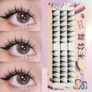 DINGSEN 3 Rows Cluster Eyelash Extensions Handmade 0.07mm Pre Made 3D Individual Fans Lash False Eyelashes