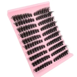 DIY 180 Cluster Lashes Segmented Cluster Lashes C D Curl Individual 8 16mm Faux Mink Eyelashes at Home