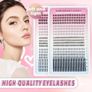 DIY 20 Rows Segmented Fluffy Fairy Lower Eyelashes Dense Natural and Voluminous Various Styles Mixed Pack Upper and Lower