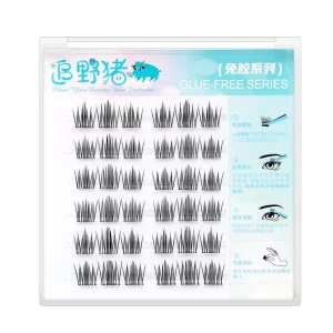 DIY 3 Rows Segment Lashes 30 Segments Natural Individual Cluster Eyelash Extensions DD Mix Length