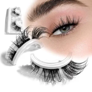 DIY 3D Segment Cluster Lashes Kit Magnetic Box Self Adhesive Super Thin Extra Fine Band Cruelty Free PBT Material Natural Long
