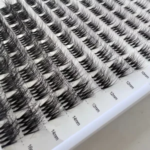定制徽标 人造水貂毛 DIY 睫毛簇 隐形带状睫毛延长件