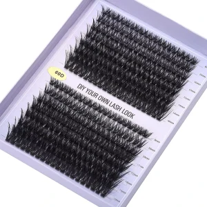 DIY 5D Fluffy Lash Clusters 60D/80D/100D 8-16mm Mix Wispy Individual Lashes Extensions Clusters Makeup False Eyelashes