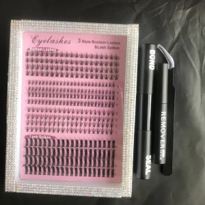 库存现货 半手工热熔DIY簇状睫毛 60D 100D PBT 大包装
