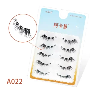 DIY A022 Full Strip False Eyelashes Flying Thick Artificial Mink for Foreign Trade