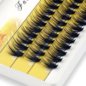 DIY Cluster Eyelash Extensions Natural Wispy Segmented Individual Lashes Private Label