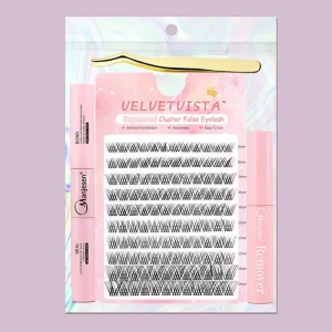 DIY Cluster Eyelash Sample Kit 10 Styles 5 Pairs Each Individual Lashes Tester Box New Buyer Trial