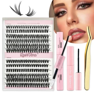 DIY Cluster Eyelash Trending Individual Lashes 8-16mm Wispy Cat Eye Social Media Famous Style