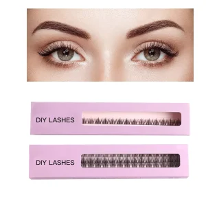 DIY Cluster Eyelashes D Curl Volume Segmented Premade Fans Russian Thick Lash Extension Supplier