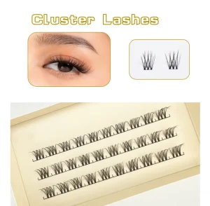 DIY Cluster Eyelashes Individual Eyelashes Kit Mix 8-18mm Private Label Eyelashes Clusters Vendor Custom Logo