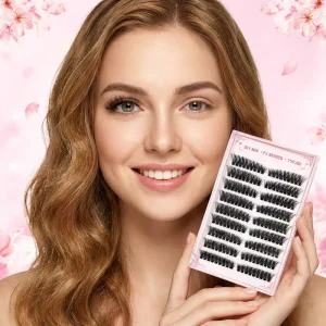 DIY Cluster Eyelashes Natural Looking Soft Individual Lashes Extensions Lash Cluster Box Package Lash Cluster Box Custom