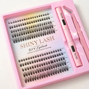 DIY Cluster Eyelashes Segments Pre-Cut Extension Kit