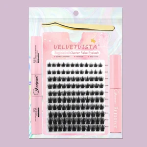 DIY Cluster Eyyelashes Dramatic Outer Wing Individual Lashes 10-18mm Cat Eye 3D