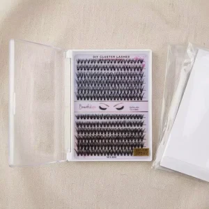 DIY Cluster Lashes 0.07 D Curl Mix Length 30P 40P Quicklash Clusters Professional Individual Eyelash Extension Kit