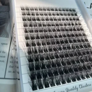 DIY Cluster Lashes 3D Curl Natural Waterproof Fiber Synthetic Hair Lash Extension Kit Private Label