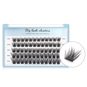 DIY Cluster Lashes 3D Natural Bunch C D Curl Segmented Lash Extension Individual Faux Mink Eyelashes Clusters Makeup