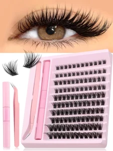 DIY Cluster Lashes 3D Natural and Anime Style False Eyelashes Wispy Spiky Individual Eyelash Extensions