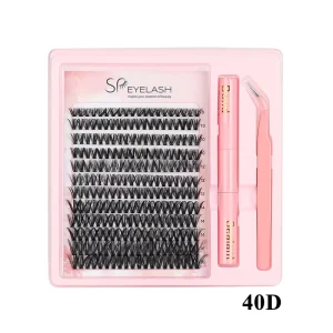 DIY Cluster Lashes C D Curl Pre-Cut Segment 30D 40D 50D 80D