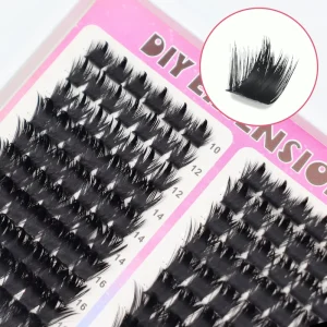 DIY Cluster Lashes Full Thick Segmented False Eyelashes Soft Lightweight Reusable Individual Lash Segments for Beauty Makeup