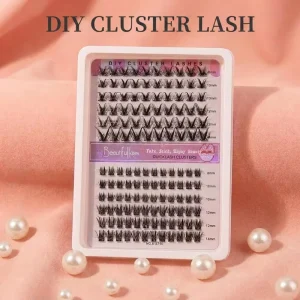 DIY Cluster Lashes Individual False Eyelashes 8mm 10mm 12mm 14mm Mixed Length Quick Application Lash Clusters 12 Lines