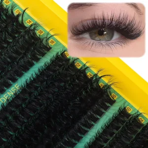 DIY Cluster Lashes Individual Lash Extension Mixed Length 8 15mm Super Fine Band Soft Synthetic Hair OEM