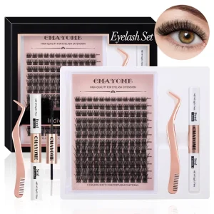 DIY Cluster Lashes Individual Segmented Eyelashes Extension Kit Manga Style Faux Mink Private Label Vendor