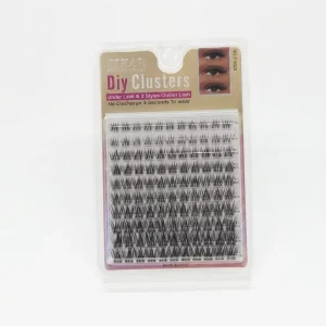 DIY Cluster Lashes No Discharge 3 Seconds to Wear Individual Lash Extensions