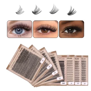 DIY Cluster Lashes Series 30P 40P 50P 100D 200D in Stock D Curl 10 18mm MIX Length Very Soft Wearing