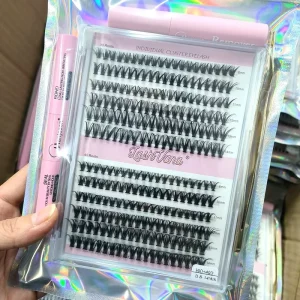 DIY Cluster Segment Lashes 30D 40D 50D C Curl D Curl 8-16mm Eyelash Extension Kits