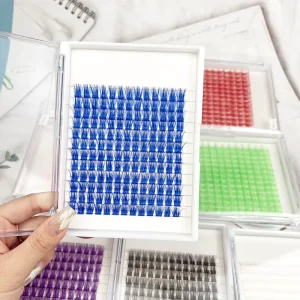 DIY Cluster Self Grafting Lash Extensions Colored Eyelash Clusters