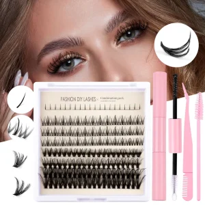 DIY Clusters Eyelash Extension Mix Individual Lashes Volume Natural Segmented Eyelash Bundles Makeup Supplies