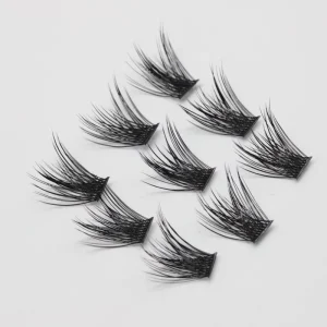 DIY Colored Cluster Lashes Kit D Curl Eyelash Extensions