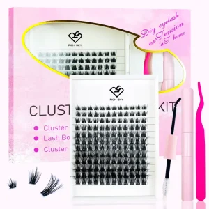DIY D Curl Segmented Eyelash Clusters