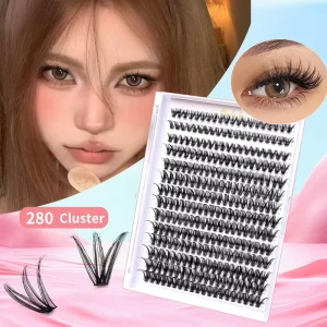DIY Eye Lash Clusters Faux Mink Fluffy D-Curl 30P/40P/60P/80P/100P Private Label