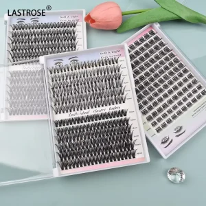 DIY Eyelash Band Cluster Lashes Private Label Natural Curl Segment Reusable Eyelash Extension