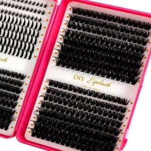 DIY Eyelash Book Spiky Tips 120150D High capacity Mix Pack Single cluster Segmented Lash Clusters