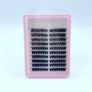 DIY Eyelash Bundle Mixed Length 200 Lashes Extended Synthetic Hair High quality Bristles 10 in 1 Tray Customizable Packaging