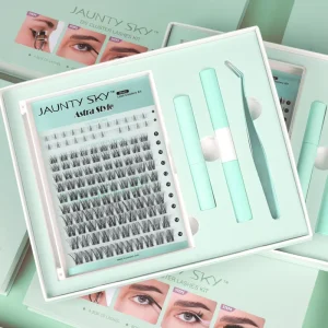 DIY Eyelash Cluster Kit 8-16mm D Curl Fox-Eye Pre-Cut Segments