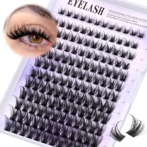 DIY Eyelash Clusters Self Application Reusable Waterproof 1018mm Lash Extensions 144 Clusters Voluminous Synthetic Eyelashes